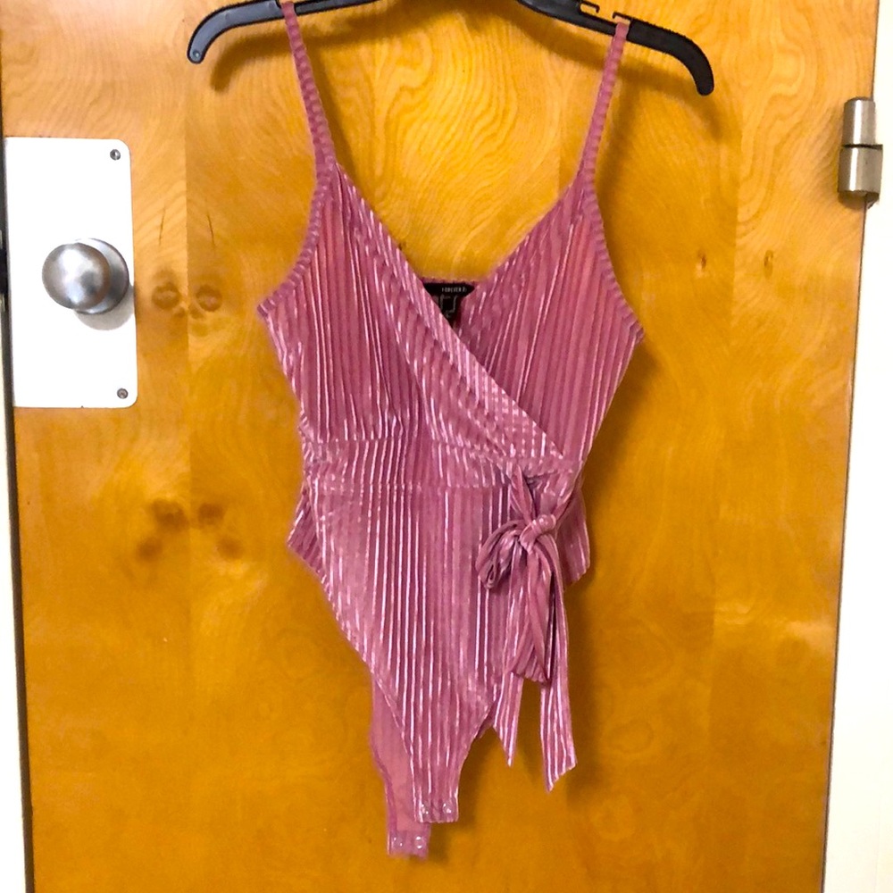 Pink Mesh Bodysuit
